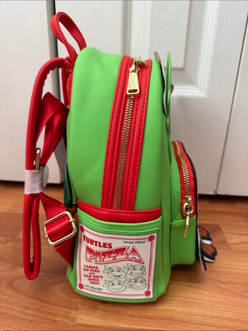 NWT Loungefly Teenage Mutant Ninja Turtles Raphael Mini Backpack | Nickelodeon